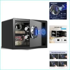 Compact Fingerprint Safe - Safe Storage with Silent Mode & Metal Construction