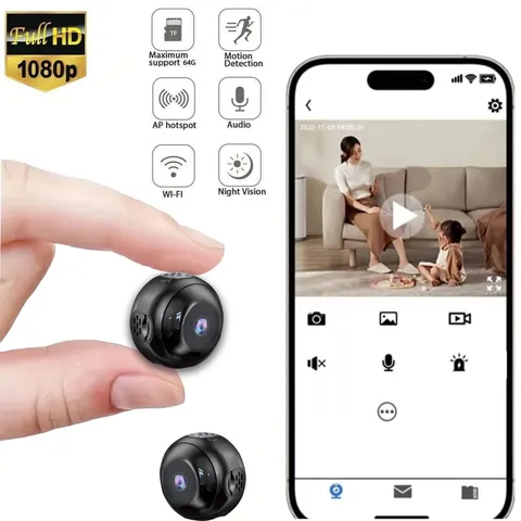 2PC Wireless Wifi Security Camera Home Indoor Outdoor Camera House Cam 1080P Car