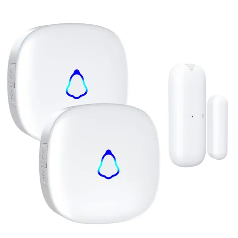 METAK Wireless Door Chime, Door Open Contact Sensor Alarm with 500 FT Range, ...