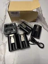 4 Pack 7200mAh Rechargeable Battery and Charger Station for Ring Doorbell 2/3/4