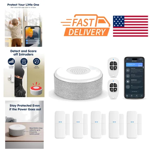 Smart Home Alarm System with Remote Control and Instant Notifications for Safety