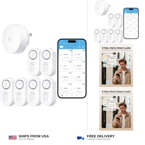 GoveeLife Upgraded Smart Water Leak Detector 1s with 1804 ft Ultra-Long Range...