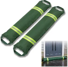 2 Pack Quick Water Activated Flood Barriers, 3FT Sandless Sandbags for Flooding