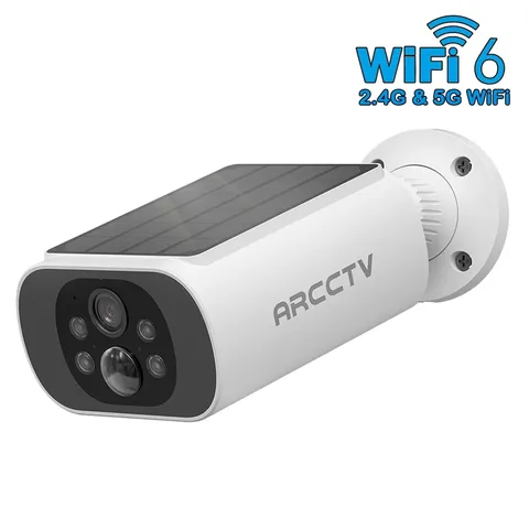 ARCCTV-C3 100% Wireless Solar Security Camera 4MP Color Night Vision WiFi6 New