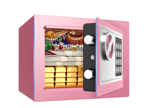 Pink New! Electronic Digital Safe Box w/ safety keys