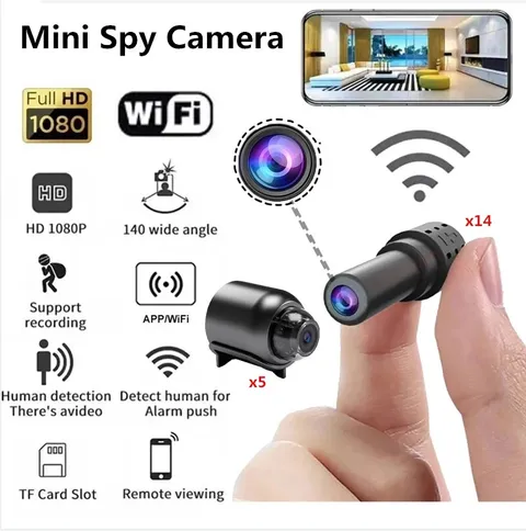 1080P Mini Camera WiFi HD IP Night Vision Home Security Cam DVR / 32GB SD Card