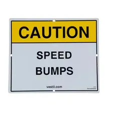 11.75 In. X 9.75 In. Reflective Speed Bump Sign