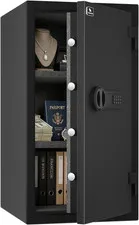 Fireproof Safe for Home Office, 3.47 Cu Ft Heavy Steel Security Safe with 30-Min