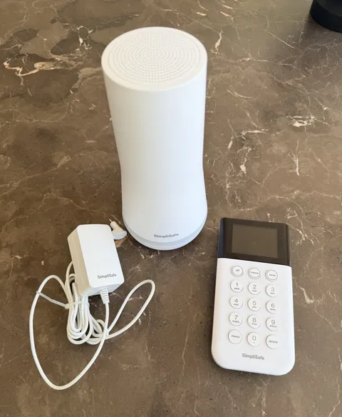 SimpliSafe Gen 3 Home Security Base Station + Wireless Keypad + Power Adapter