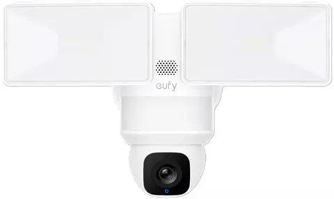 eufy - E30 Outdoor Wired 2K PTZ Security Camera with Floodlights - White...