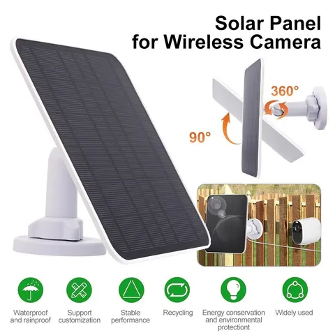 Security Camera Solar Panel with 9.8ft Cable Waterproof for Arlo Pro 4 5S 3 2