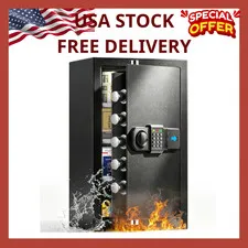 Large Fireproof Waterproof Safe | 6.5 Cuft, 1800°F Protection, Anti-Theft Alarm