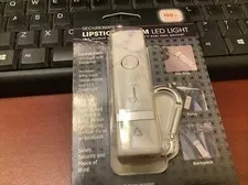 SECUREBRITE~Lipstick Alarm~w/LED Light & Loud Alarm~NEW/NIP~FREE SHIPPING~Safety