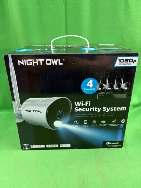 NIGHT OWL SECURITY 1080P WIRED SECURITY SYSTEM WITH 4K WIFI (F40046311)