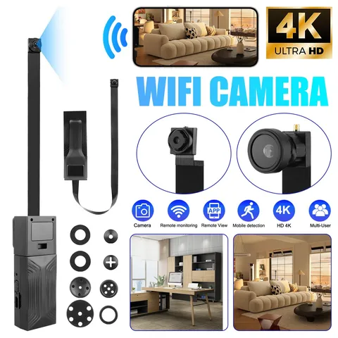 Smart 4K WiFi DIY Security Camera Wireless Indoor Monitor for Home Office