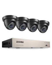 1080p Home Security Camera System, 4pcs 2.0MP Dome Cameras, NO HDD