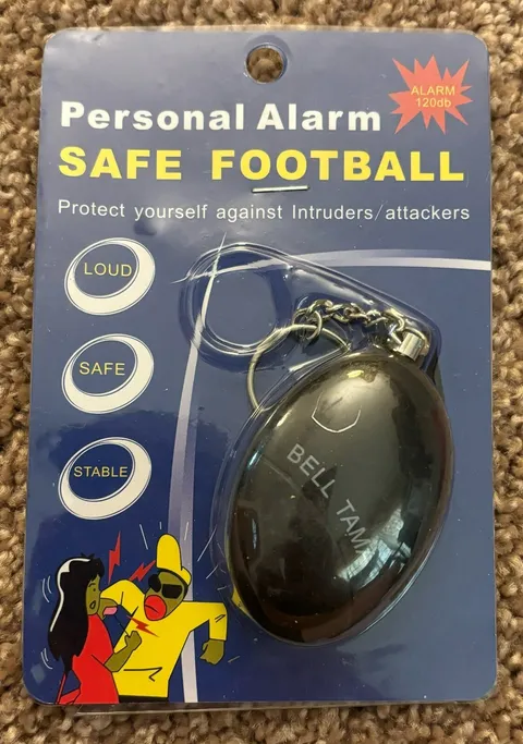 Personal Alarm Safe Football - Loud, Safe and Stable 120db
