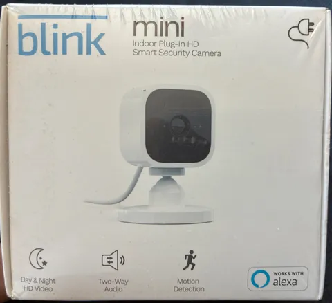 Blink Mini Indoor Plug-In Live HD Smart Security Camera (New in Box)