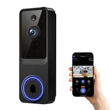 ElioVana 1080P Wireless Home Security Doorbell Camera with Receiver，AI Human ...