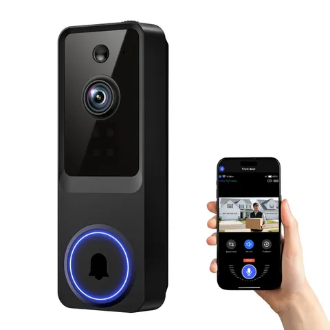 ElioVana 1080P Wireless Home Security Doorbell Camera with Receiver，AI Human ...