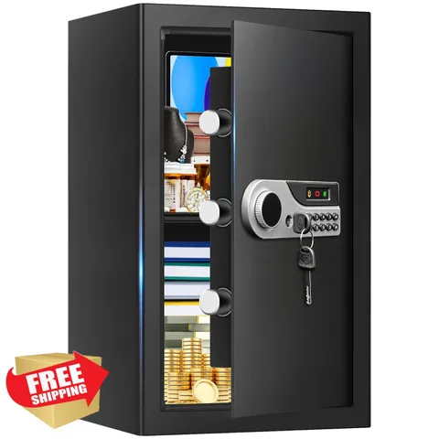 AONBNOCT 3.3 Cuft Home Safe Fireproof Digital Keypad Key