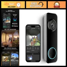 High-Definition Battery Video Doorbell Camera, 1536p, Color Night Vision, Smart