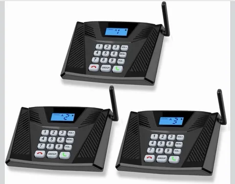 SANZUCO 3 Set, Full Duplex 1400ft Multi-Floor Home Intercom System