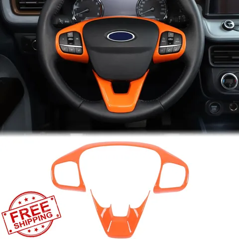 Aunginsy Steering Button Trim Ford Maverick Orange