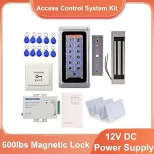 Waterproof Door Access Control RFID Keyboard Entry Exit Button Magnetic Lock