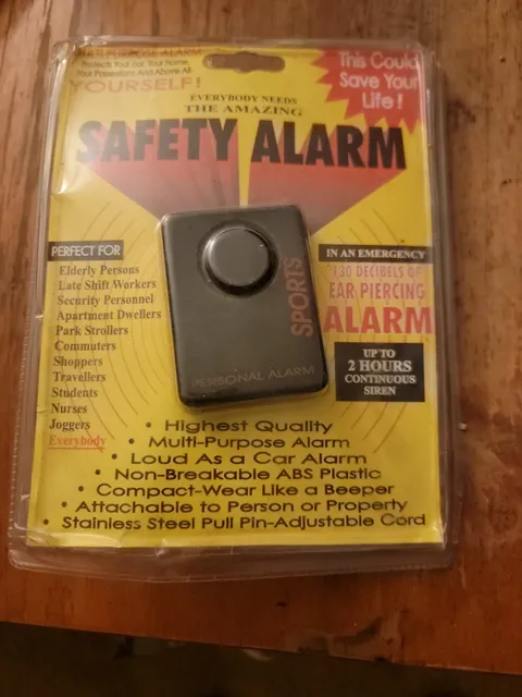 The Amazing Safety Alarm Up to 2 Hours Continuous Siren 130 db Ear Piercing NEW
