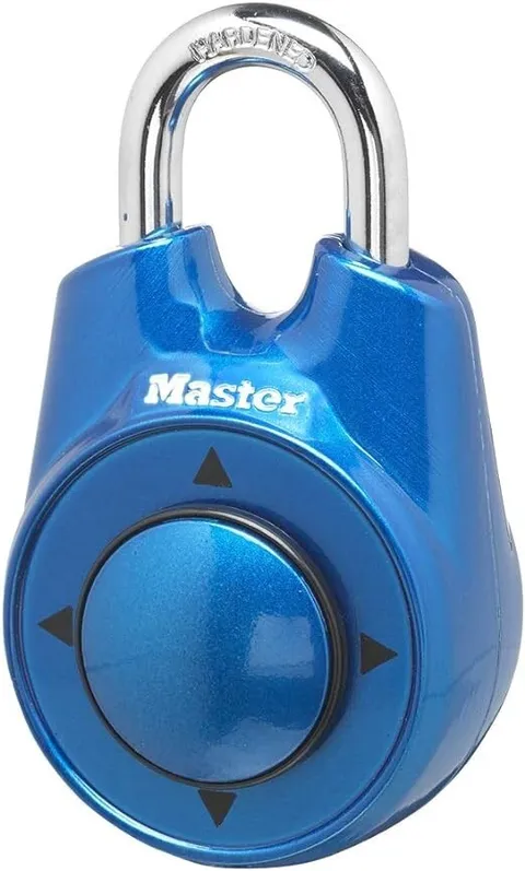 Master Lock Speed Dial Resettable Combination 1500iD Directional Movement Blue