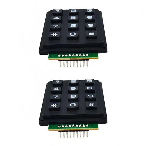 SazkJere 2PCS 12 Keys Matrix Keypad 12 Keyboard Module 3x4 Buttons External K...