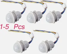 1-5 PIR Infrared Motion Sensor Detector 110V Smart Switch Light Lamp Switch Auto