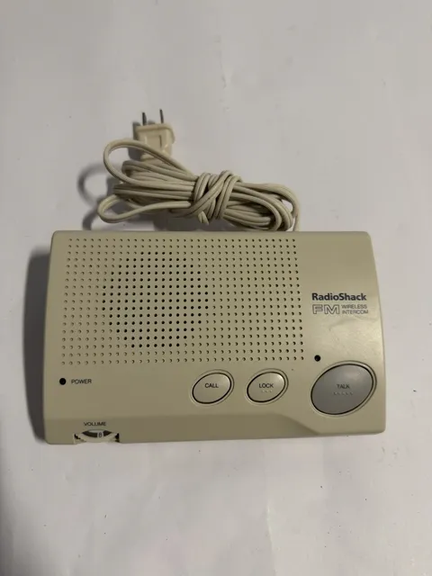 Radio Shack FM Wireless 2-Way Home Intercom Cat. No. 43-491, 60Hz 5W, Wor
