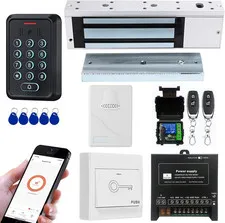 Smart Door Access Control System with 500KG 1200Lbs Magnetic Lock, Wifi & Tuya A