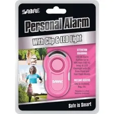 SABRE Personal Alarm, Clip, LED Light –LOUD 120dB Alarm Run Hike Bike SA81184
