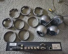 Everfocus ECOR 4D Digital Video Surveillance Recorder DVR Plus 4 Cameras. 