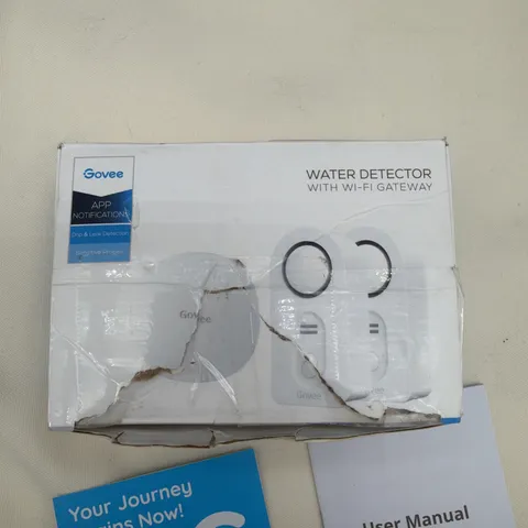 Govee Water Detector 2 with Wi-Fi Smart Gateway H5054+H5040 White Open Box New