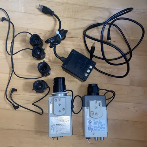 Lot Of CCTV Panasonic C mount Lens WV-BP334 WV-CP474 Cameras ,
