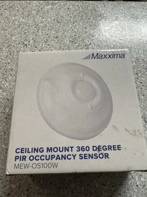 Maxxima Wired 360° PIR Ceiling Mount Occupancy Sensor Indoor White MEW-OS100W