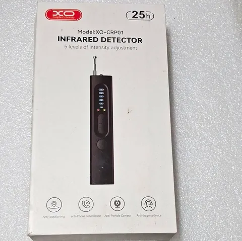 XO Infrared Detector XO-CRP01 Rechargeable LED, Adjustable Sensitivity, Black