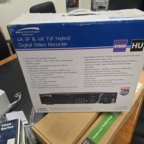 Speco Tech 4k ip and 4k tvi hybrid dvr 8tb 16 channel