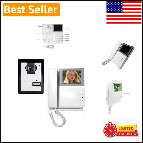 4.3 Inch Video Door Phone with Night Vision - Smart Intercom System