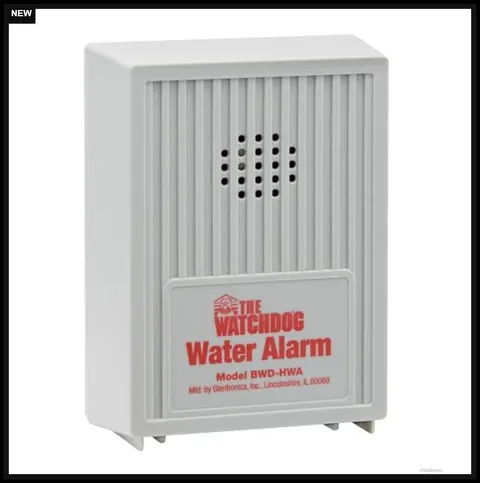 Water Alarm Detector 110 dB Battery Powered Sensor 6 Ft Wire Sump Pit Wall Mount