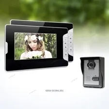 7inch Wired Video Door Phone Intercom System with Mute Mode for Home Security