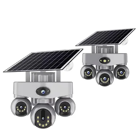 AOV Solar PTZ Cam – WiFi/4G, 3/4‑Lens, 3/4‑Screen Display