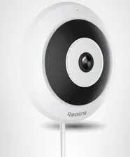 6MP PoE IP Fisheye Camera with 360° View, Surveillance for Home/Office Security,