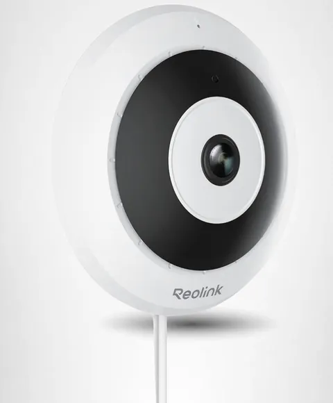 6MP PoE IP Fisheye Camera with 360° View, Surveillance for Home/Office Security,