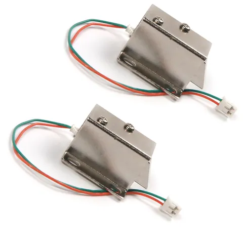 2Pcs Safety Door Drawer Tongue Down Electric Lock Assembly Solenoid Slim Design