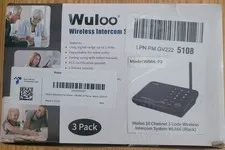 Wuloo 10 Channel 3 code Intercom System 1 Mile Range WL666 Lot of 3